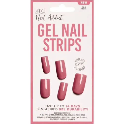 Ardell, Ardell - Gel Nail Strips, Wild Rose, Set