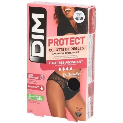 Dim, DIM OCS Protect Slip schwarz, sehr stark, Grösse 48-50 (1 Stk)