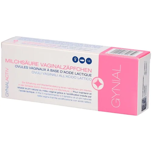 Gynial, GYNIAL ACTIV Milchsäure Vaginalzäpfchen (14 Stk)