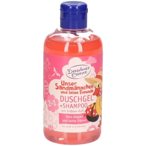 Dresdner Essenz, Dresdner 2in1-Kinderduschgel, Schnatterinchen, Erdbeere (250ml)