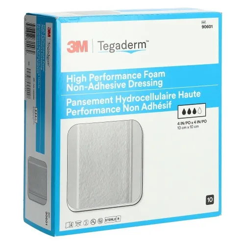 3M Tegaderm, 3M Tegaderm non-adhäsive High Performance Schaumkompresse, 10x10cm (10 Stk)