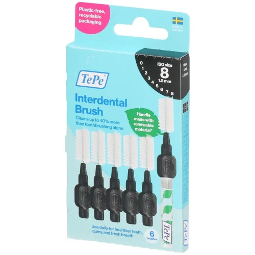 TEPE, TePe Interdentalbürste 1.5mm, schwarz (6 Stk)