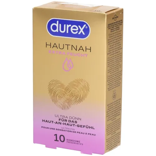 Durex, Durex - Kondome Hautnah Extra Feucht Ultra Dünn - Naturkautschuklatex - 10 Stk