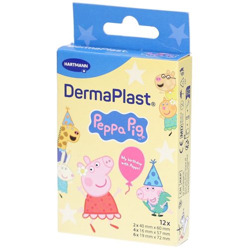 DERMAPLAST, DermaPlast Kinderpflaster Peppa Pig, diverse Grössen (12 Stk)