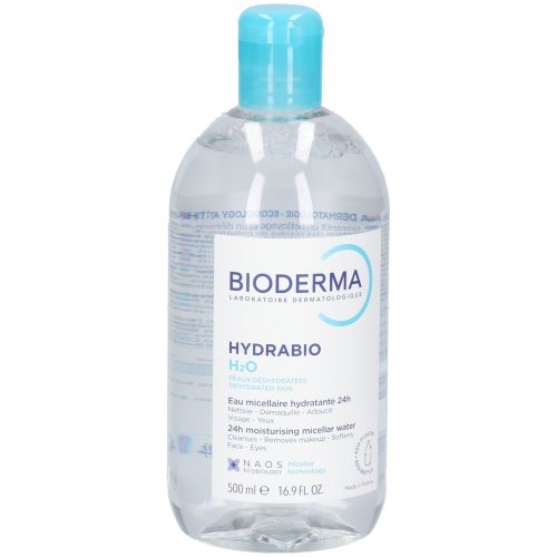 BIODERMA, BIODERMA Hydrabio H2O - Mizellenwasser, feuchtigkeitsspendend für trockene Haut Make-up Entferner 500 ml