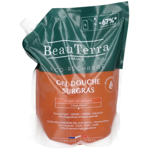 BeauTerra, BeauTerra Rückfettendes Duschgel Monoï Refill (1 Liter)