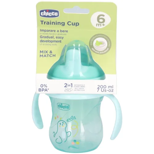 Chicco, Chicco Training Cup 200ml, blau, ab 6 Monate (1 Stk)