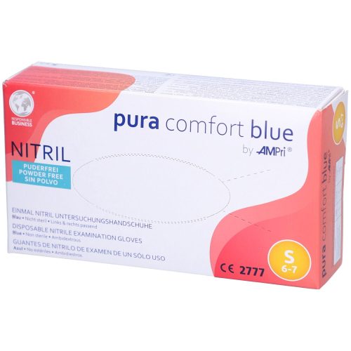 Ampri, Ampri Nitrilhandschuhe blau, Grösse S, Breite 80mm (100 Stk)