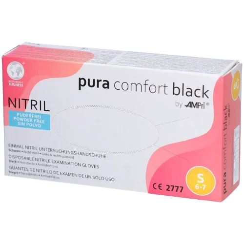 Ampri, AMPri Puracomfort Black Nitrilhandschuh S 100 Stk.
