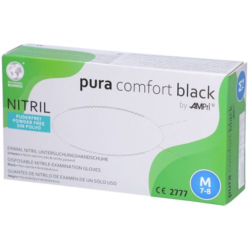 Ampri, AMPri Puracomfort Black Nitrilhandschuh M 100 Stk.