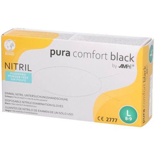 Ampri, AMPri Puracomfort Black Nitrilhandschuh L 100 Stk.