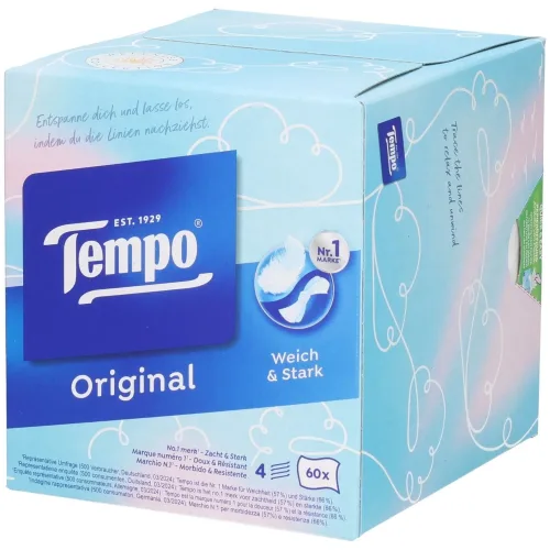 Tempo, Tempo Taschentücher Würfelbox (60 Stk)