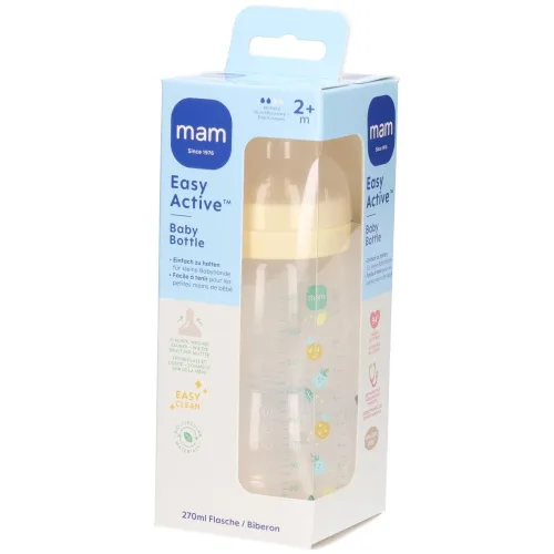 Mam, MAM Easy Active Babyflasche, 2+ Monate, Unisex, 270ml (1 Stk)