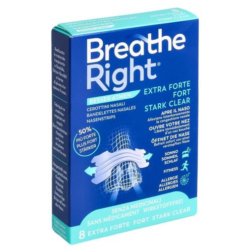 undefined, Breathe Right Nasenpflaster Extra Strength Clear 8 Stück