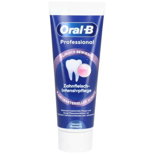 Oral-B, Oral-B - Zahnfleisch-Intensivpflege & Antibakterieller Schutz Zahncreme, Professional Zahnfleisch-Intensivpflege & Antibakterieller Schutz Intensive Rein, 75 ml