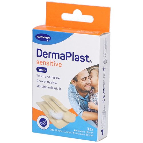 DERMAPLAST, DermaPlast sensitive Wundpflaster, Family (32 Stk)