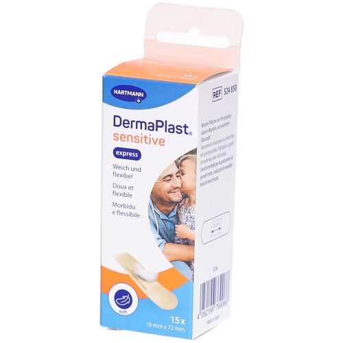 DERMAPLAST, DermaPlast sensitive Wundpflaster, express, 19x72cm (15 Stk)