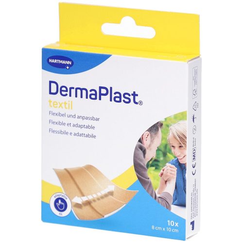 DERMAPLAST, DermaPlast textil Schnellverband, 8x10cm (10 Stk)