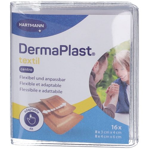 undefined, Dermaplast Textil Centro Strips hautfarbig assortiert 16 Stück