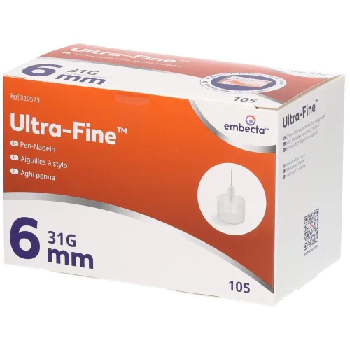 BD Ultra-Fine, BD Ultra-Fine Pen Nadel 31G 0.25x6mm (105 Stk)