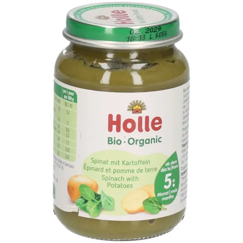 Holle, Holle Bio Spinat mit Kartoffeln (190g)