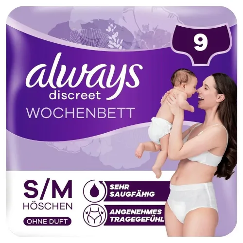 Always, always Discreet Inkontinenz Pants Wochenbett M 9 Stk
