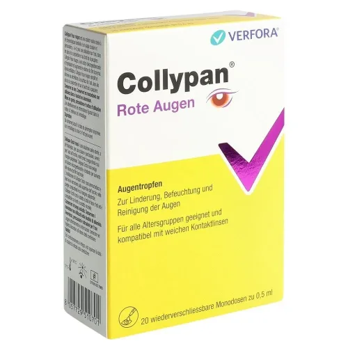 undefined, Collypan Rote Augen Tropfen 20 Monodosen 0.5 ml