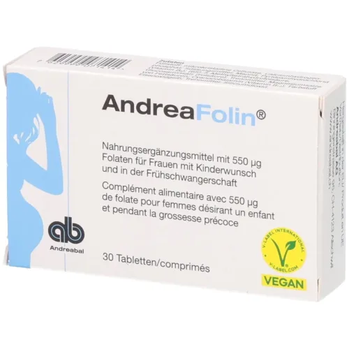 AndreaFolin, AndreaFolin Folsäure-Tabletten (30 Stk)