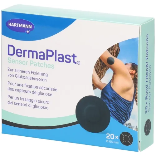 DERMAPLAST, DermaPlast Sensor Patch schwarz, Durchmesser 29mm (20 Stk)