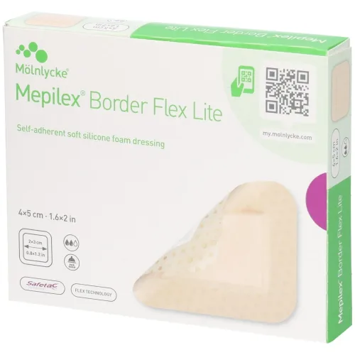 Mepilex, Mepilex Border Flex Lite, 4x5cm (10 Stk)