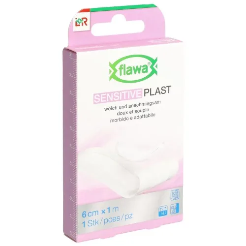 Flawa Sensitive Plast Pflaster 6 cm x 1 m
