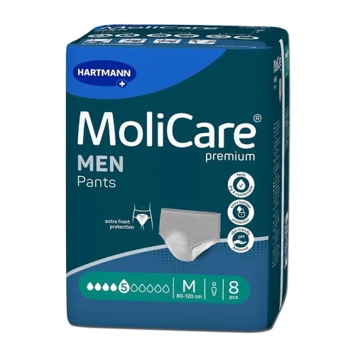 MoliCare, MoliCare Premium Men Inkontinenz-Pants, Taille 80-120cm, Stärke 5 (8 Stk)