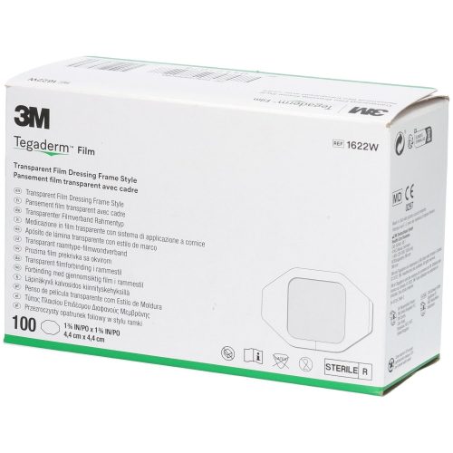 3M Tegaderm transparente Folie mit Rahmen, 4,4 x 4,4 cm