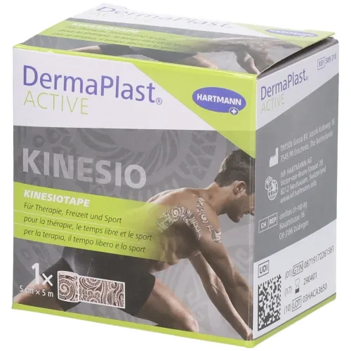 DERMAPLAST, DermaPlast Active Kinesiotape 5cmx5m Tattoo