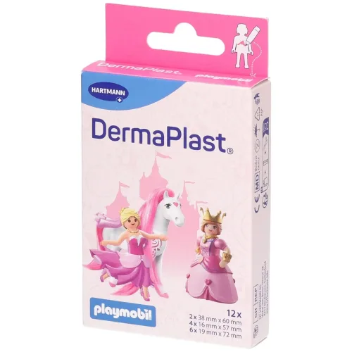 DERMAPLAST, DermaPlast Playmobil Princess 3 Grössen 12 Stk