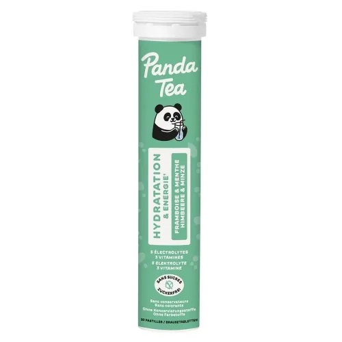 Panda Tea, Panda Tea Hydratation Brausetabletten Himbeere und Minze (20 Stk)