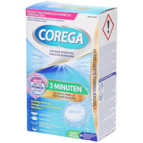 Corega, Corega 3 Minuten Rundumschutz Tabs (66 Stk)