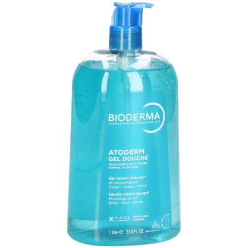 BIODERMA - Atoderm Gel douche Mildes, seifenfreies Duschgel für normaler bis trockene empfindliche Haut, 1 l