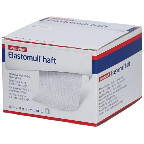 Elastomull haft, Elastomull haft Gazebinde weiss 20mx6cm Rolle (1 Stk)