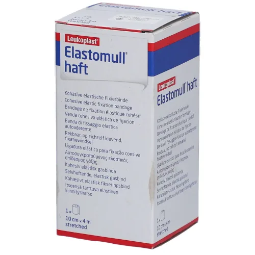 Elastomull, Elastomull haft Gazebinde weiss 4mx10cm Rolle (1 Stk)