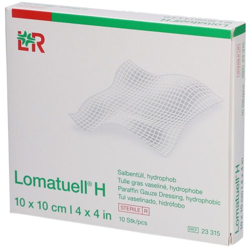 Lomatuell, Lomatuell H Salbentüll, 10x10cm, steril (10 Stk)
