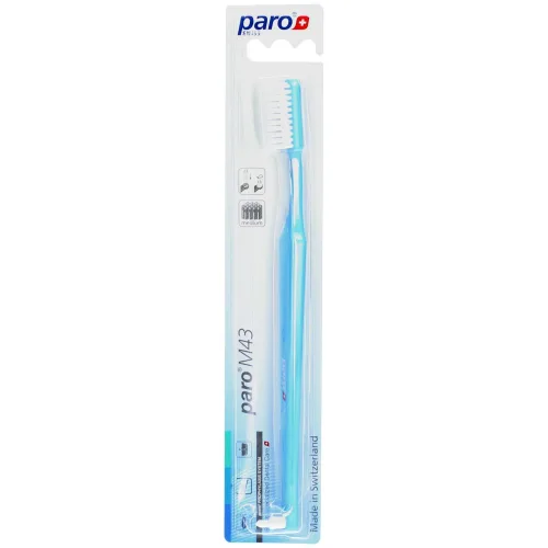 Paro, paro Zahnbürste M43 medium 4-reihig mit Interspace (1 Stk)
