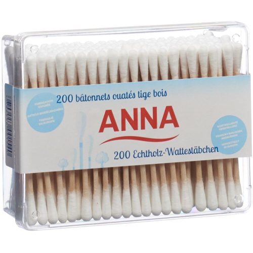 Anna, Anna Wattestäbchen Holz (200 Stk)