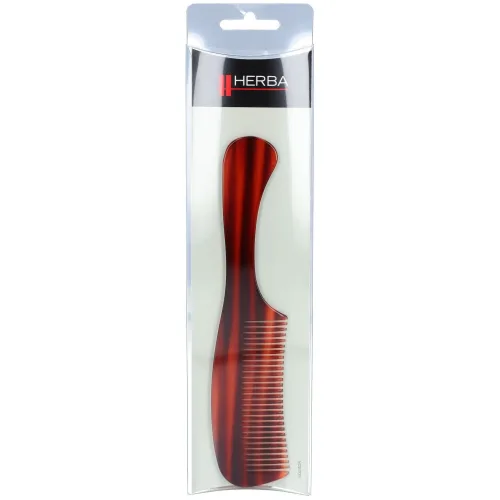 HERBA, Herba Griffkamm, handges&auml;gt, acetat, braun, 19 cm
