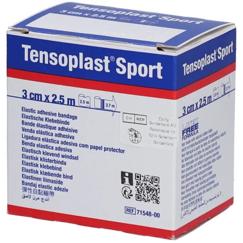 Tensoplast, Tensoplast Sport Elastische Klebebinde, 3cmx2.5m (1 Stk)