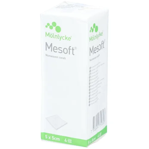 Mesoft, Mesoft Kompressen, 5x5cm (100 Stk)