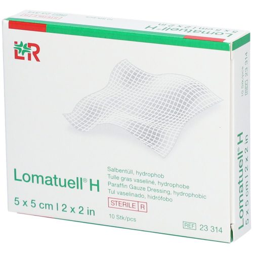 Lomatuell, Lomatuell H Salbentüll, 5x5cm, steril (10 Stk)