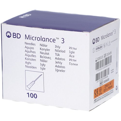 BD Microlance, BD Microlance 3 Injektion Kanüle, 0.50x16mm, orange (100 Stk)