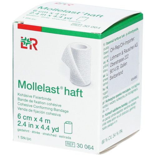 Mollelast, Mollelast haft Fixierbinde 6cmx4m weiss (1 Stk)
