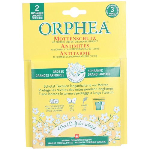 ORPHEA, Orphea Mottenschutz Aufhänger Blüten | 2 Stück